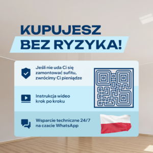 Sufit napinany "Zrób to sam" №2 (1*2m) Biały połysk - obrazek 10
